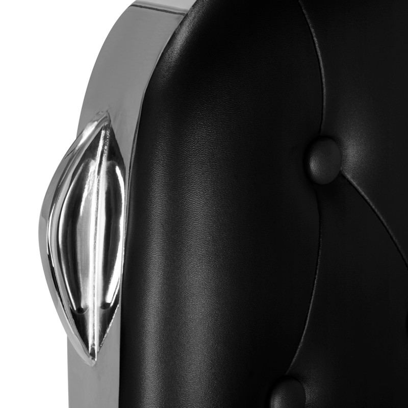 Gabbiano barber chair francesco black