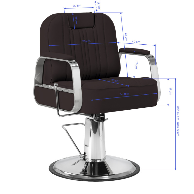 Gabbiano brown stern barber chair
