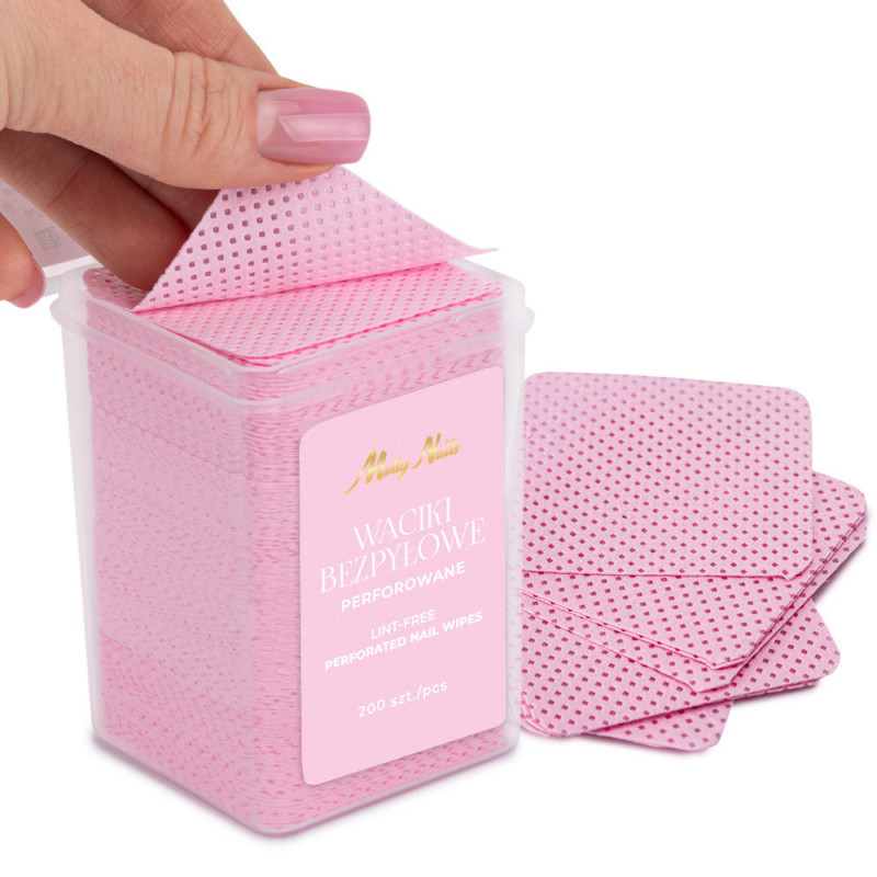 Lint-Free Nail Wipes – Molly Nails, 5×5 cm, 200 pcs