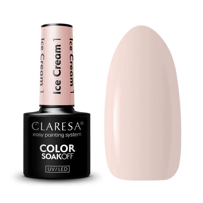 Цветной гель-лак Claresa Ice Cream № 1, 5 ml