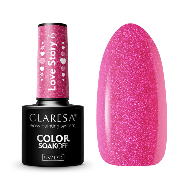 Цветной гель-лак Claresa Love Story № 6, 5 ml