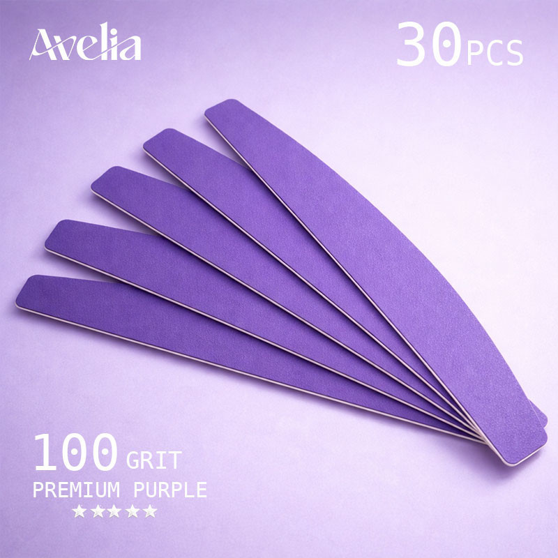 Vaihtoviilat pehmeällä pohjalla – Avelia Purple Master Series 30 – 100 Grit (30 kpl)