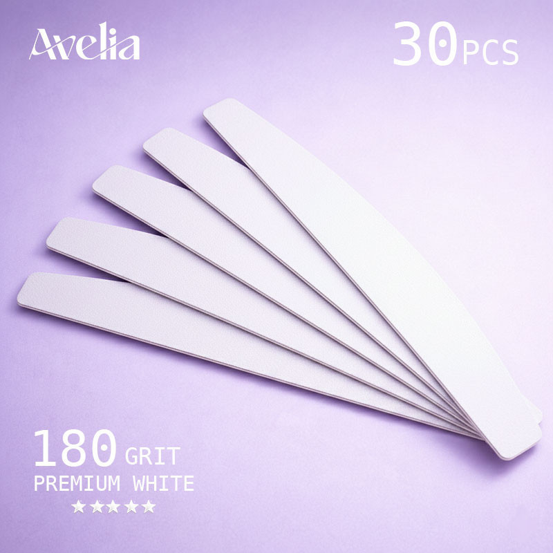 Replacement Files on Soft Base – Avelia White Master Series 30 – 180 Grit (30 pcs)