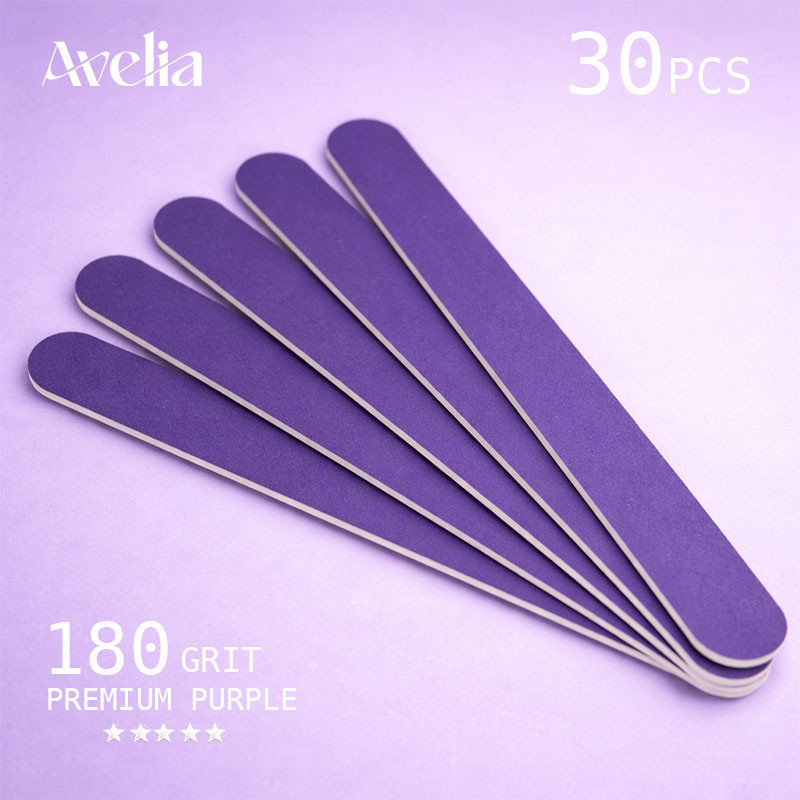 Replacement Files on Soft Base – Avelia Purple Master Series 20 – 180 Grit (30 pcs)