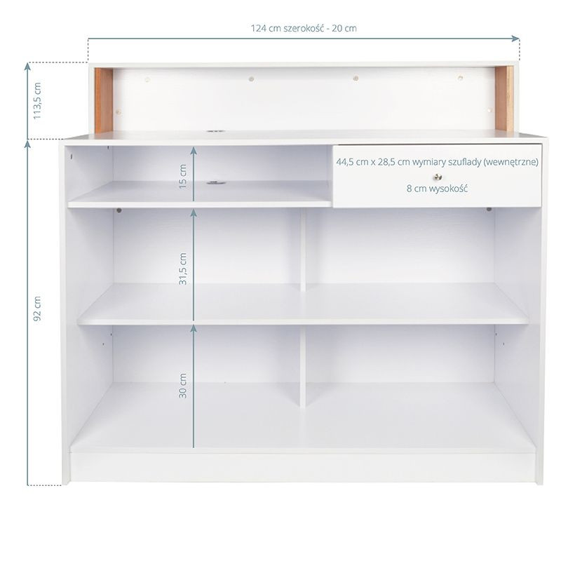 Gabbiano reception pearl white