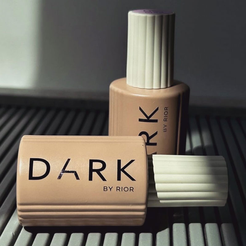 Matte top coat with velour effect – Dark, 15 ml