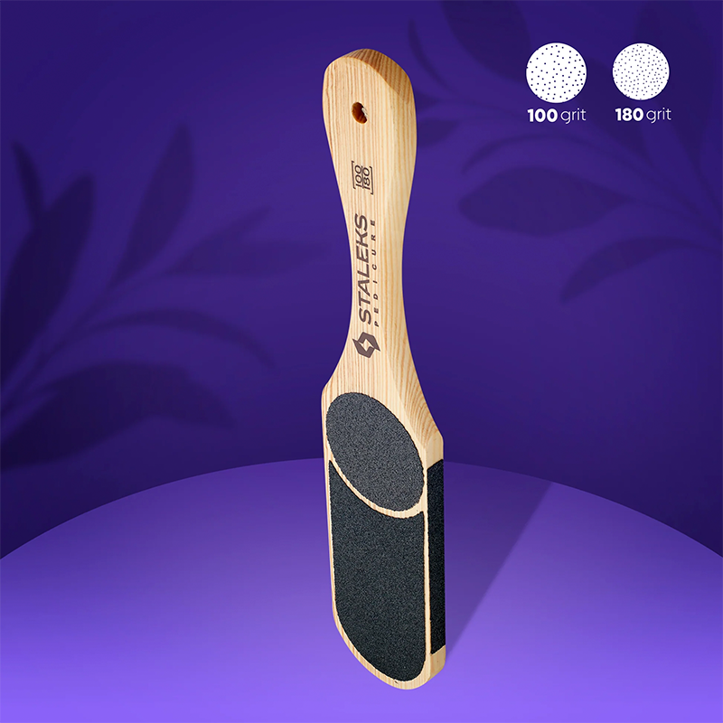 Wooden Foot File – Staleks BEAUTY & CARE, 10 TYPE 3, 60/80/100/120 grit