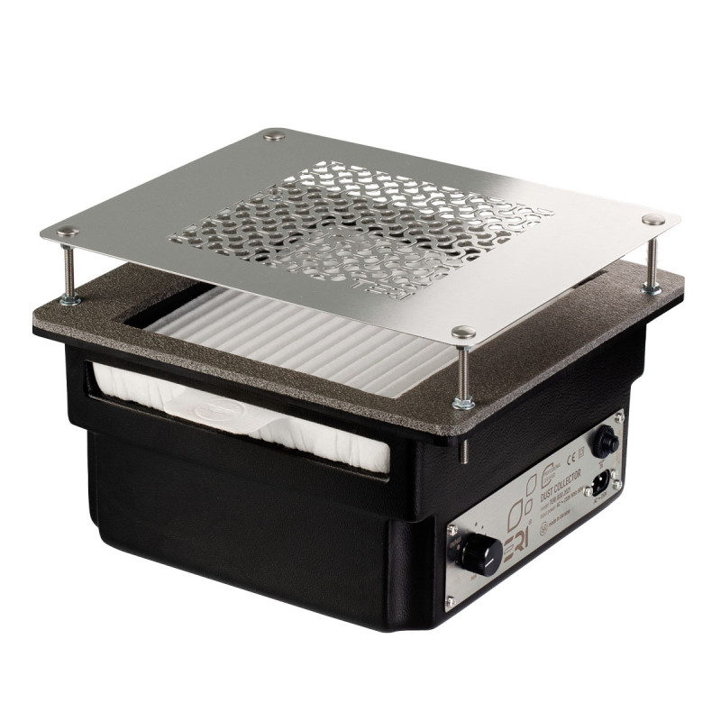 Встраиваемый пылесос для маникюра – Teri 800 Black (Silver Mesh)