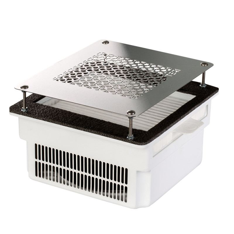Встраиваемый пылесос для маникюра – Teri 800 White (Silver Mesh)