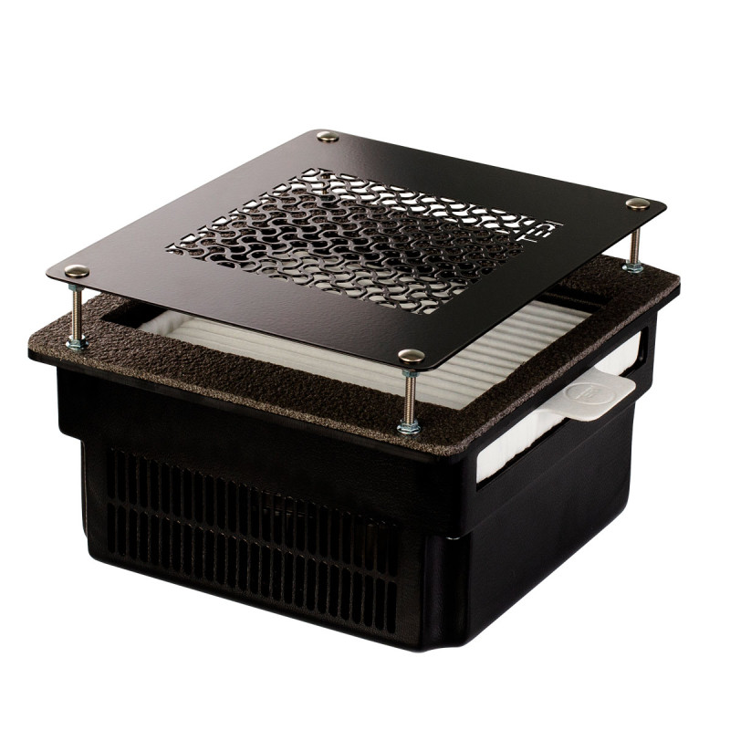 Built-in Nail Dust Collector Teri Turbo Black (Black Mesh)