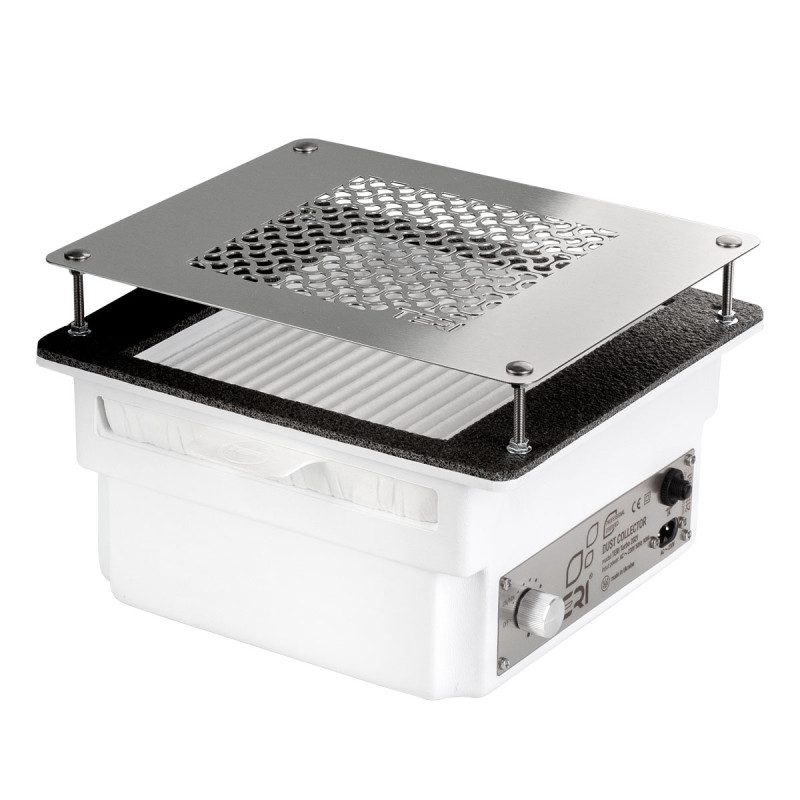 Встраиваемый пылесос для маникюра – Teri Turbo White (Silver Mesh)