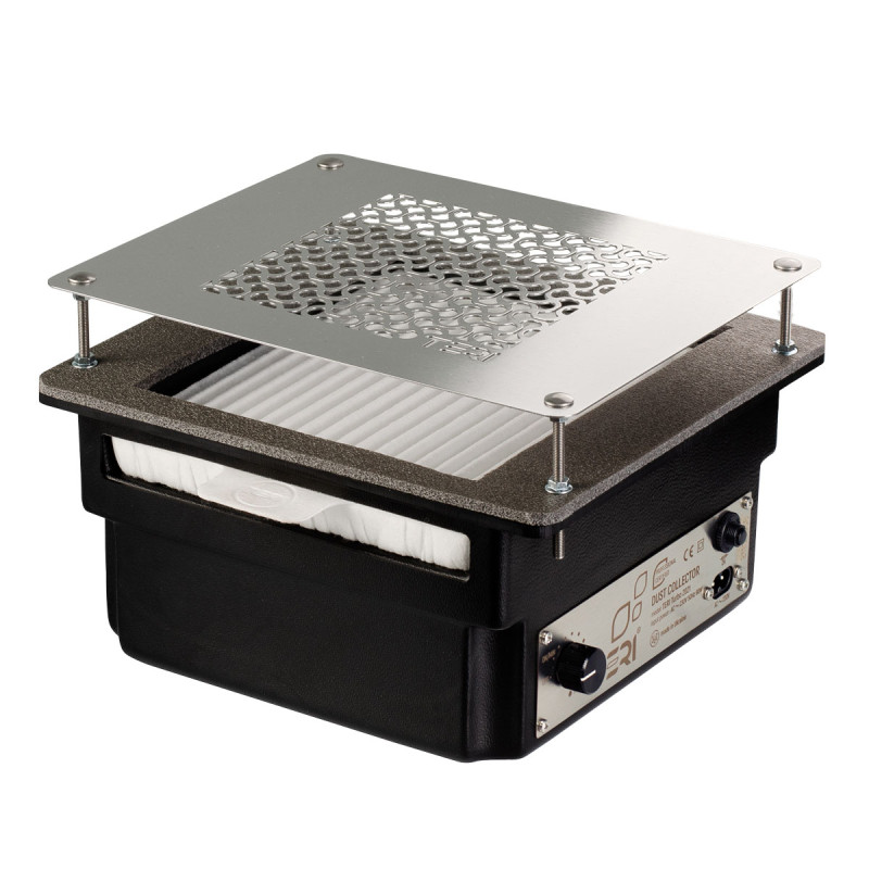 Встраиваемый пылесос для маникюра – Teri Turbo Black (Silver Mesh)