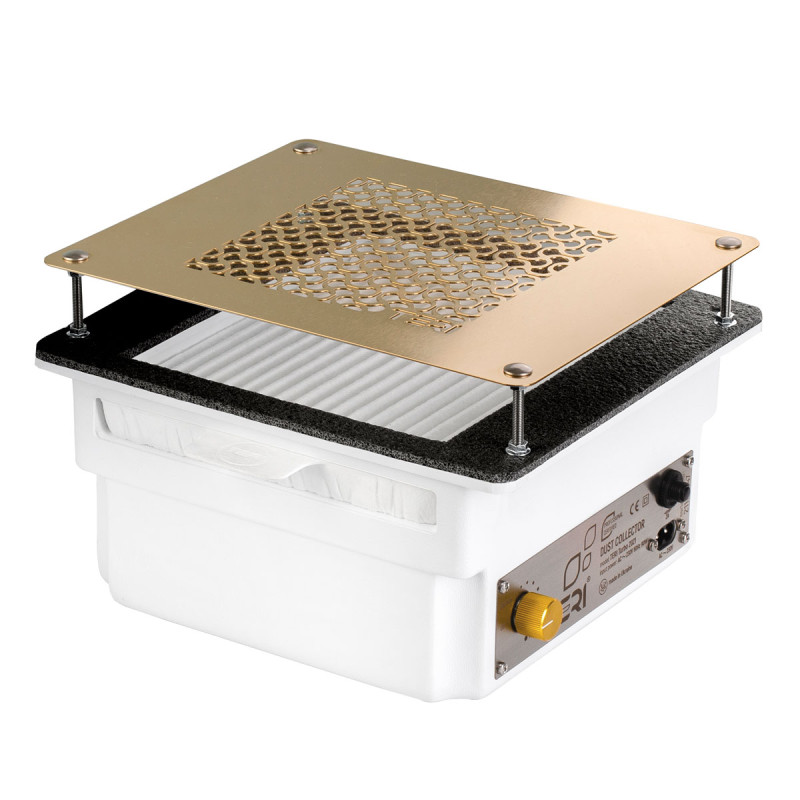 Встраиваемый пылесос для маникюра – Teri Turbo White (Golden Mesh)
