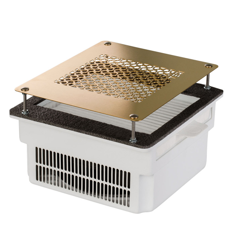 Встраиваемый пылесос для маникюра – Teri Turbo White (Golden Mesh)