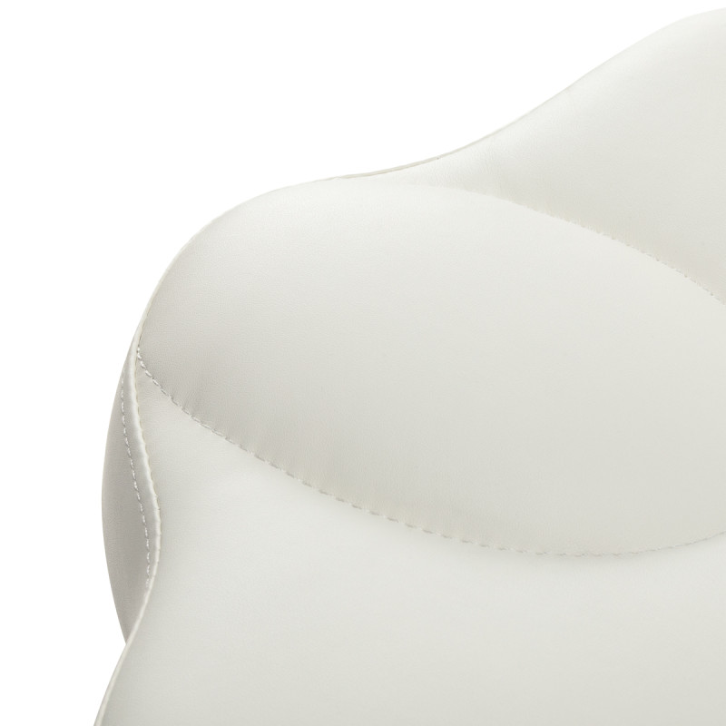 Azzurro 156f bump-up white cosmetic stool