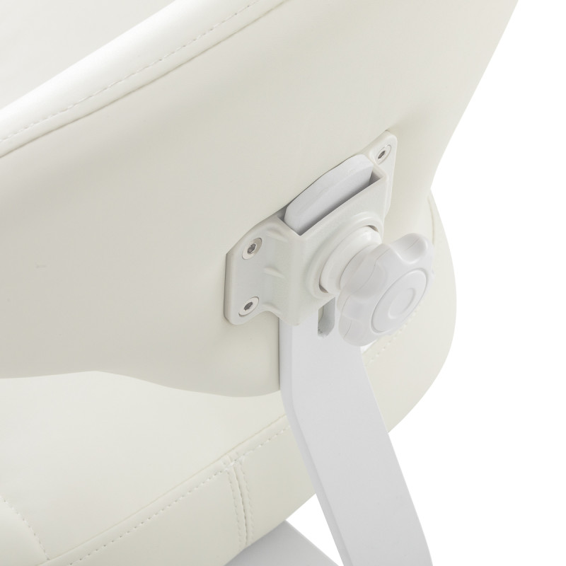 Azzurro 156f bump-up white cosmetic stool