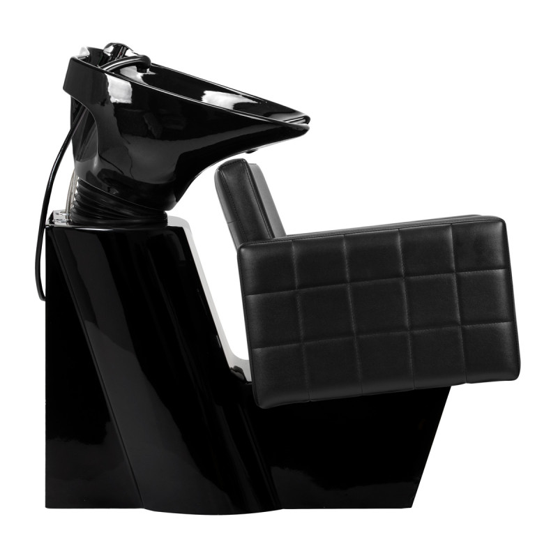 Hairdressing wash unit Gabbiano Ankara black with black bowl