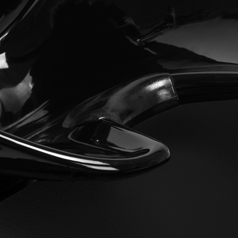 Hairdressing wash unit Gabbiano Ankara black with black bowl