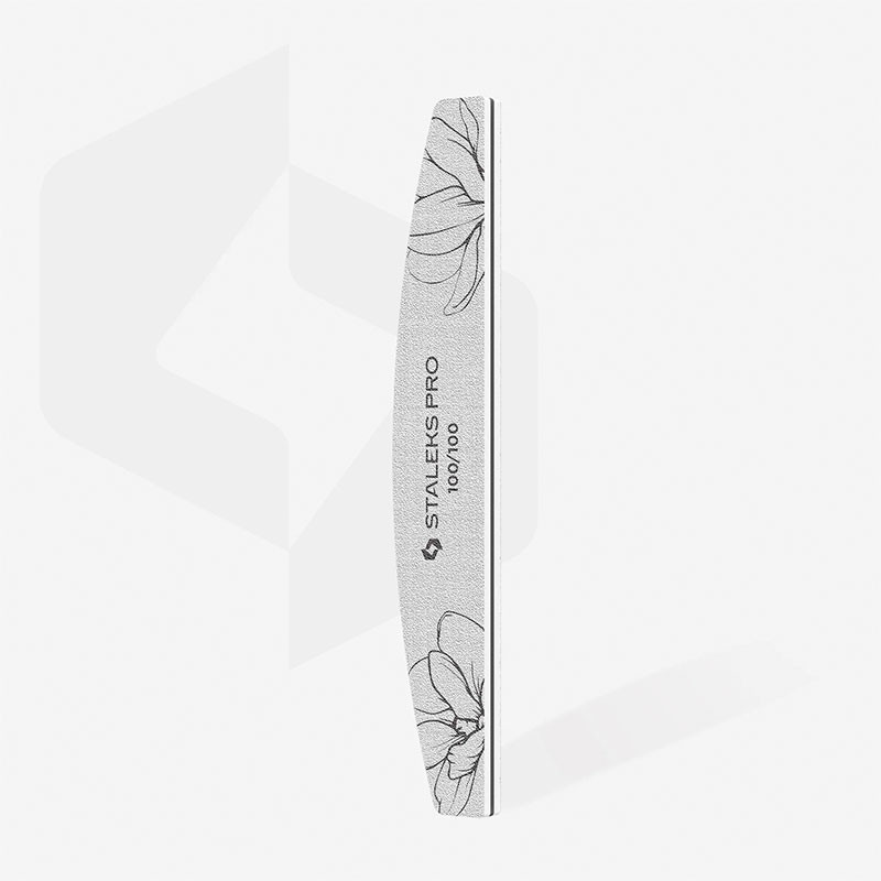 Mineral Half Moon Nail File – STALEKS EXPERT 40 – 100/100 Grit (25 pcs)