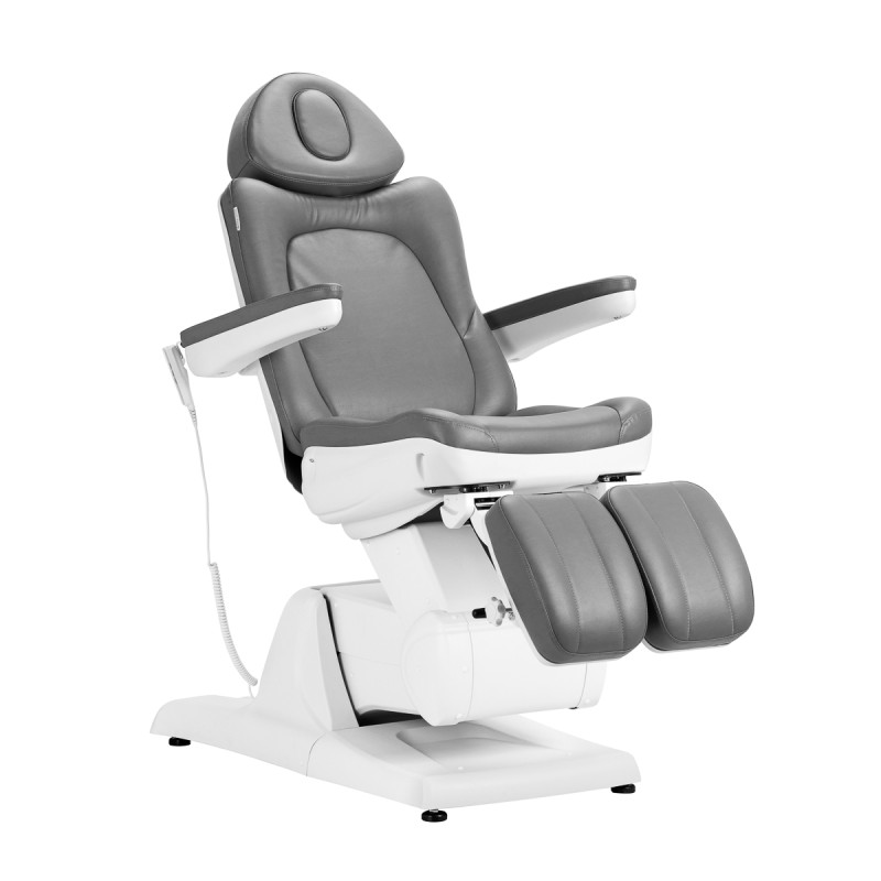 Electric cosmetic chair Azzurro 870s pedicure 3 motors Gray