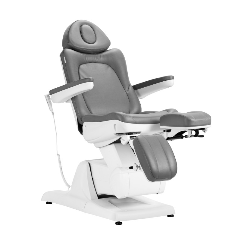 Electric cosmetic chair Azzurro 870s pedicure 3 motors Gray