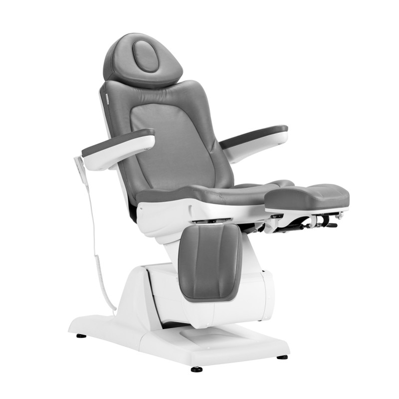 Electric cosmetic chair Azzurro 870s pedicure 3 motors Gray