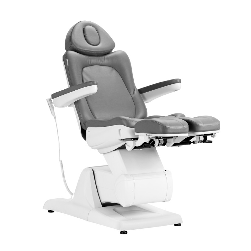 Electric cosmetic chair Azzurro 870s pedicure 3 motors Gray