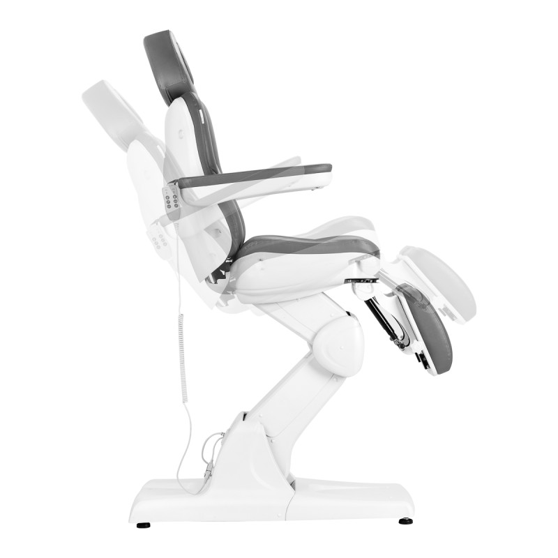 Electric cosmetic chair Azzurro 870s pedicure 3 motors Gray