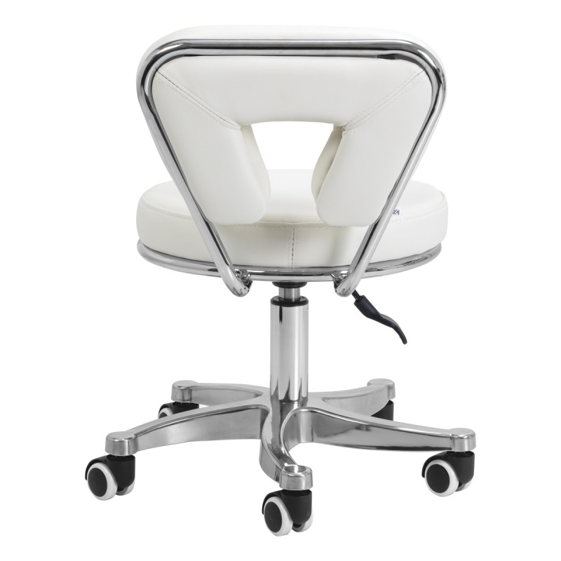 Cosmetic stool for pedicure 9266 white