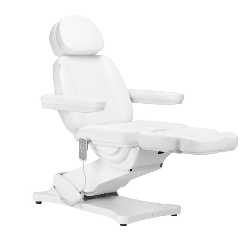 Electric cosmetic chair SILLON CLASSIC 4 motors with cradle white