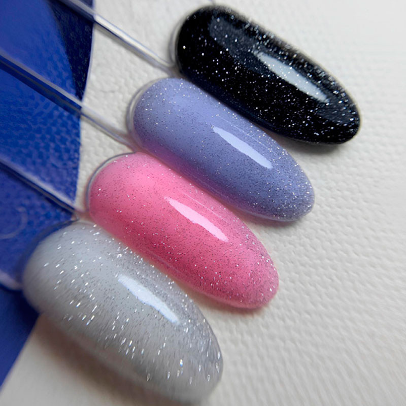 Glitter-päällyslakka UV-suodattimella Dark – Night (reflective) – 10 ml