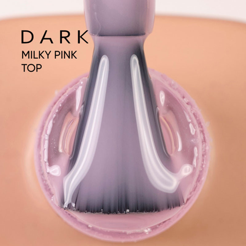 Milky Pink Top Coat with UV Filter – Dark – 10 ml