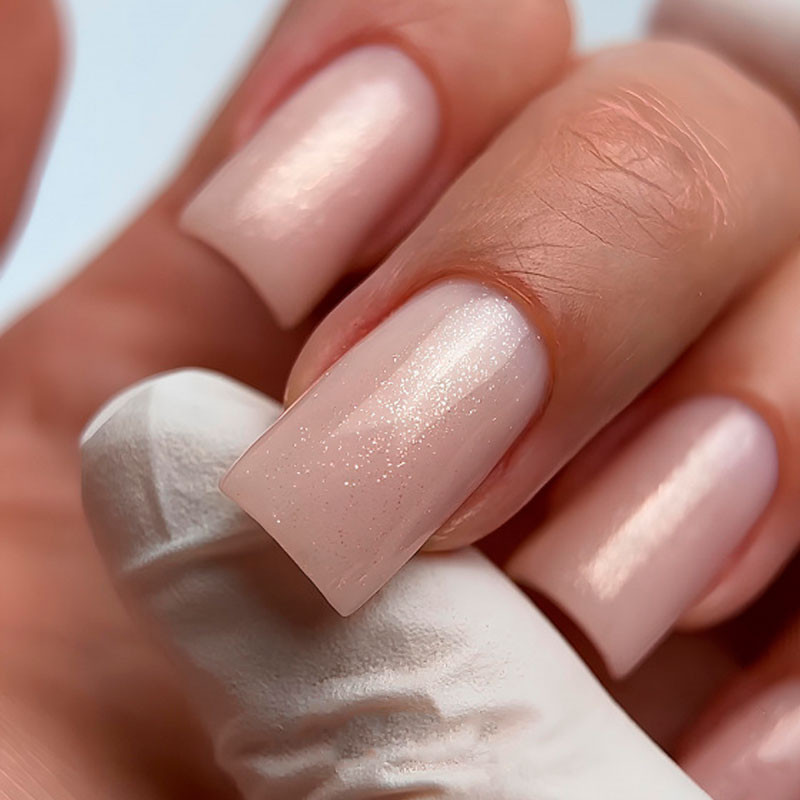 Glitter Top Coat with UV Filter Dark – Gold – 10 ml