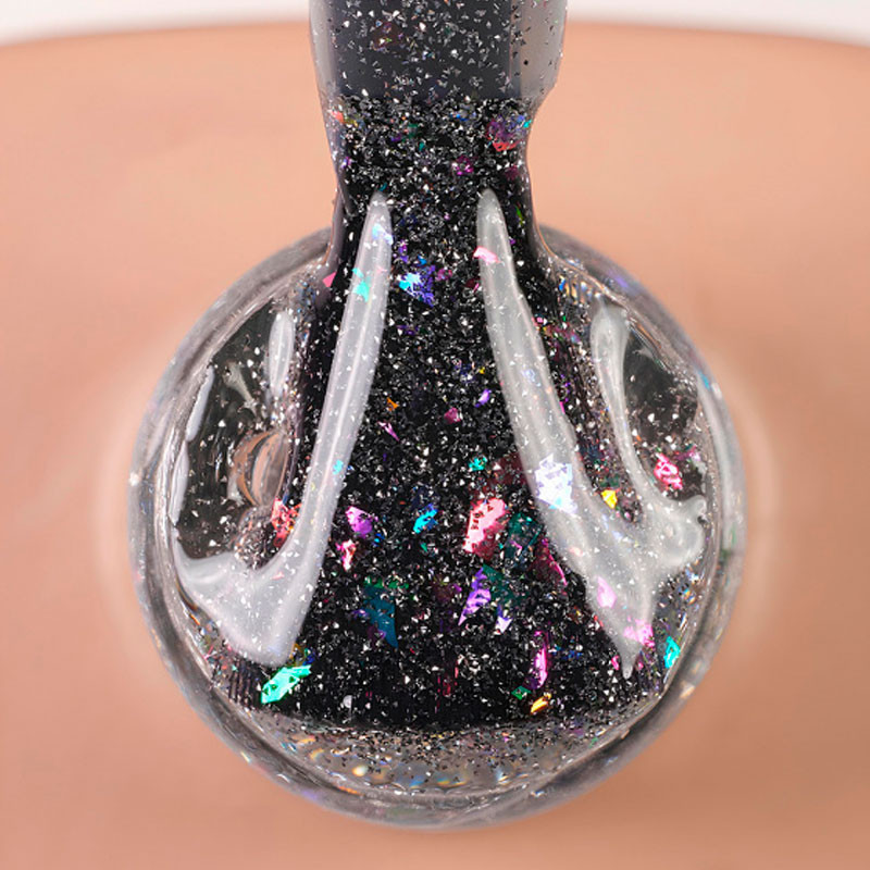 Glitter-päällyslakka UV-suodattimella Dark – Night Star (reflective) – 10 ml