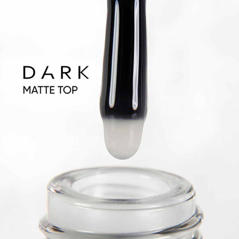 Матовый топ с эффектом велюра – Dark – 6 мл