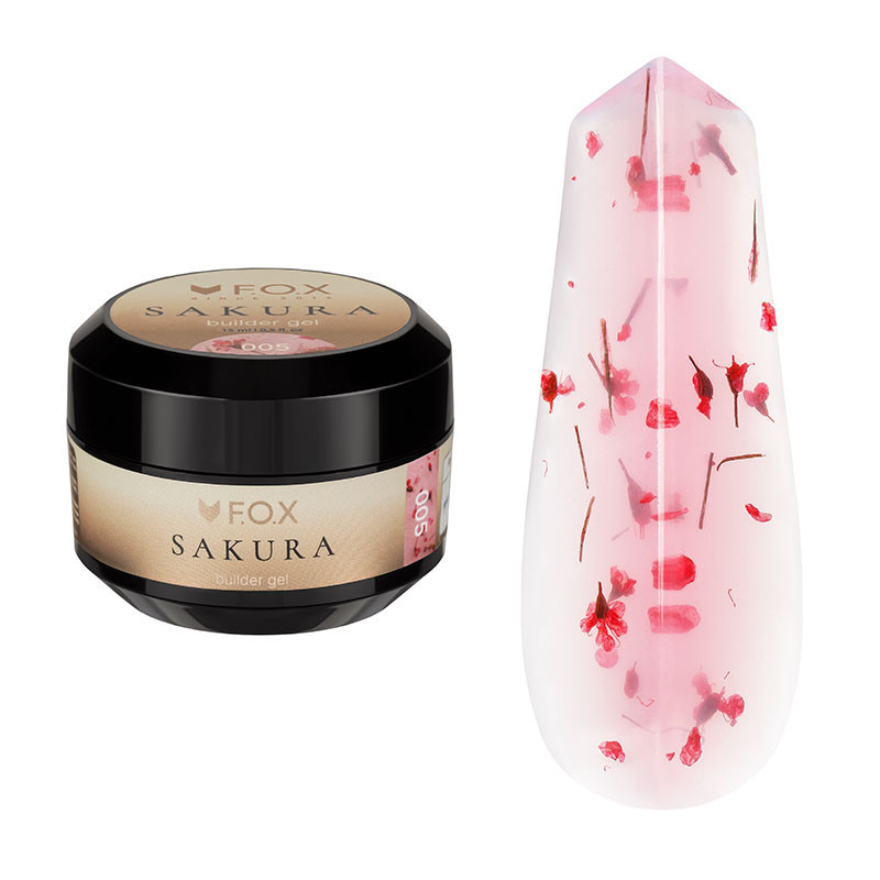Гель для моделирования ногтей F.O.X Sakura Builder Gel 005 – 15 мл