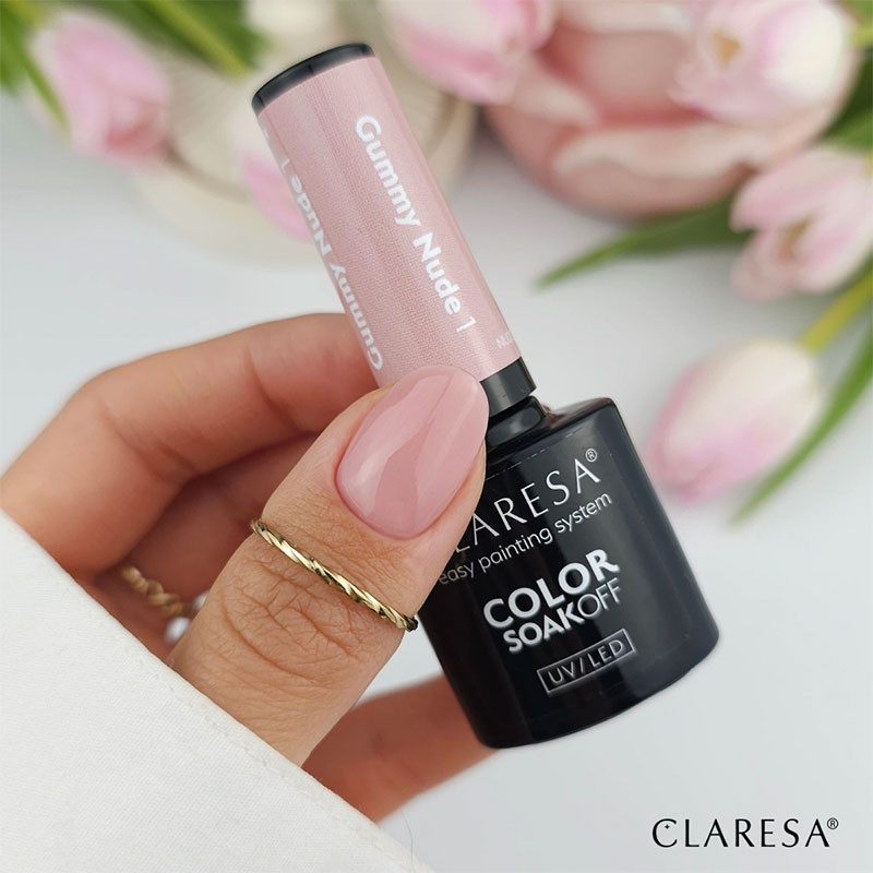 Geelilakka Claresa Glow Gummy Nude 1 – 5 g