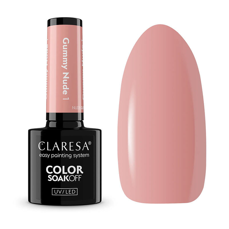Geelilakka Claresa Glow Gummy Nude 1 – 5 g