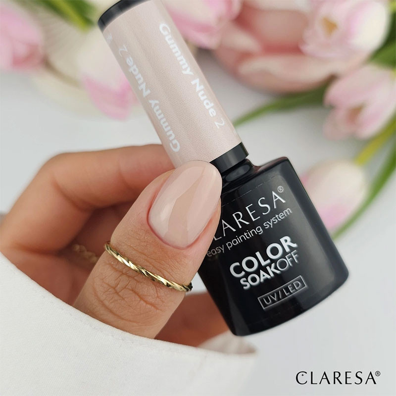 Geelilakka Claresa Glow Gummy Nude 2 – 5 g