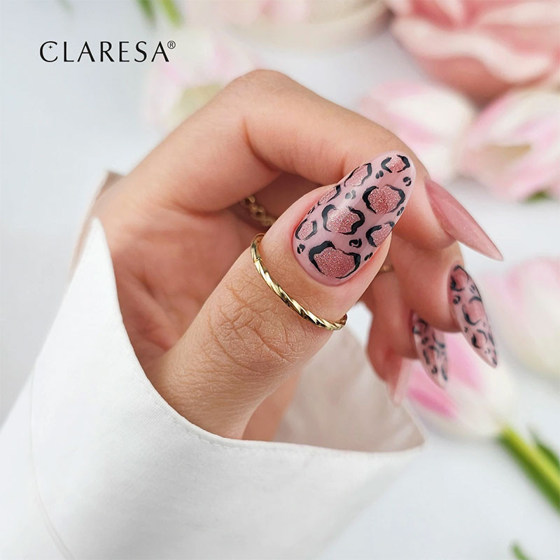 Värillinen geelilakka Claresa Glow Cat Eye Light Peach – 5 g