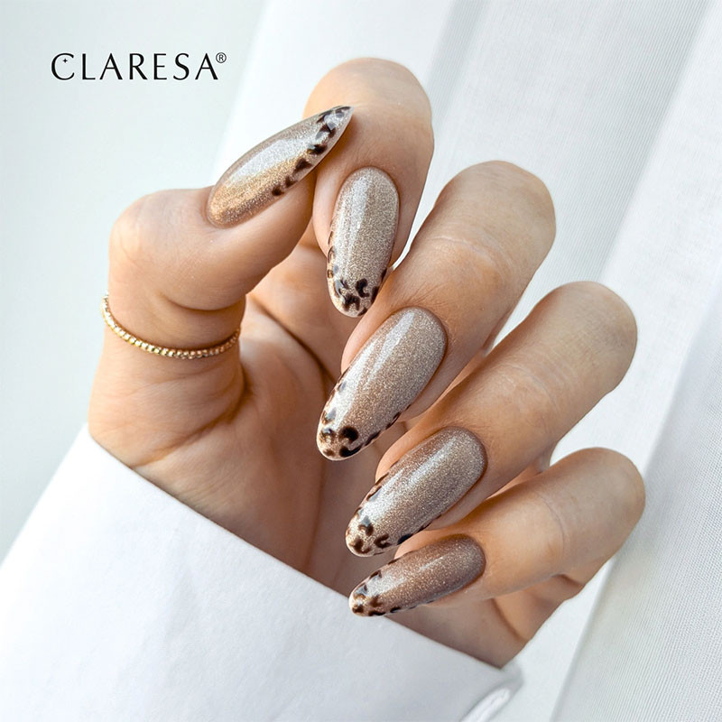 Värillinen geelilakka Claresa Glow Cat Eye Light Brown – 5 g