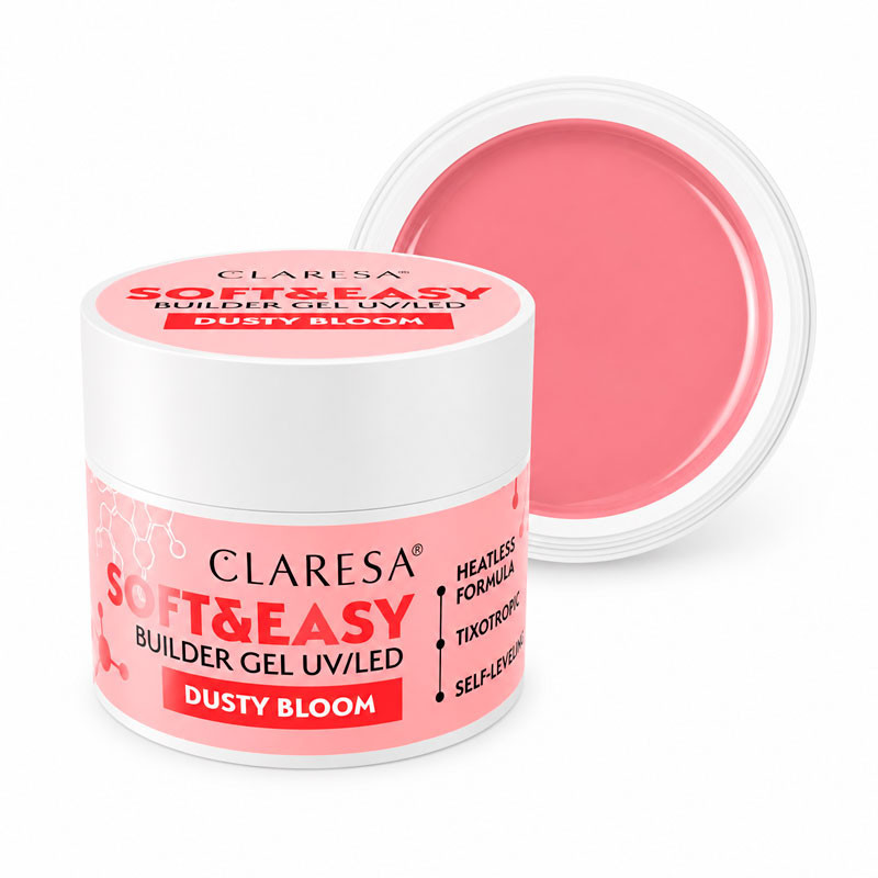 Камуфлирующий строительный гель Claresa Soft & Easy Dusty Bloom – 12 г