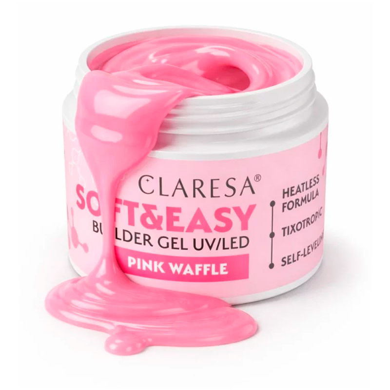 Builder gel Claresa Soft & Easy Pink Waffle – 45 g