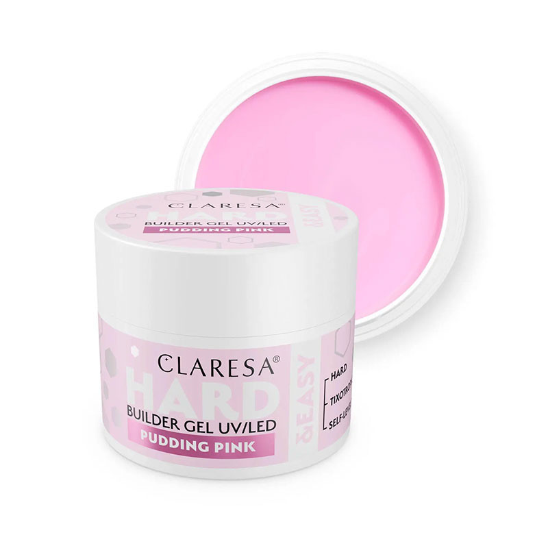 Камуфлирующий строительный гель Claresa Hard & Easy Builder Gel Pudding Pink – 12 г