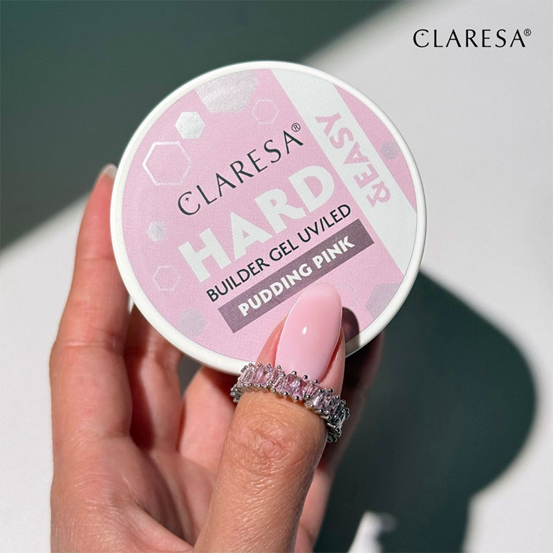 Камуфлирующий строительный гель Claresa Hard & Easy Builder Gel Pudding Pink – 45 г