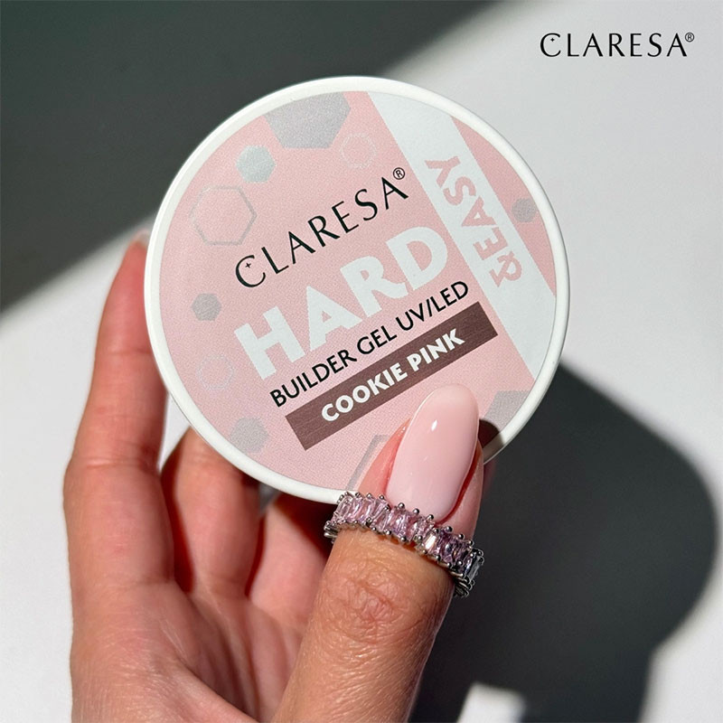 Builder gel Claresa Hard & Easy Builder Gel Cookie Pink – 12 g