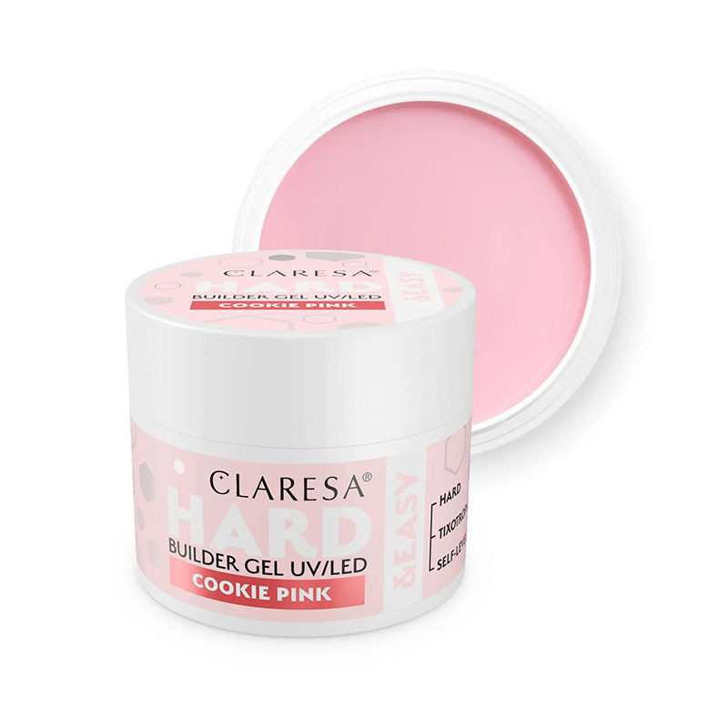 Камуфлирующий строительный гель Claresa Hard & Easy Builder Gel Cookie Pink – 45 г