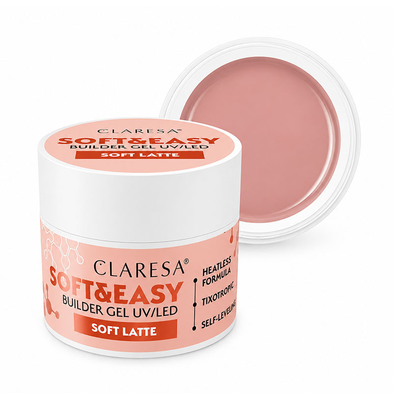 Камуфлирующий строительный гель Claresa Soft & Easy Soft Latte – 45 г