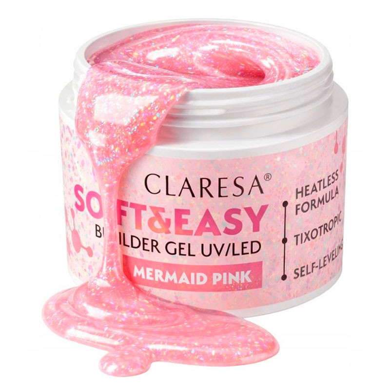 Builder gel Claresa Soft & Easy Mermaid Pink – 12 g
