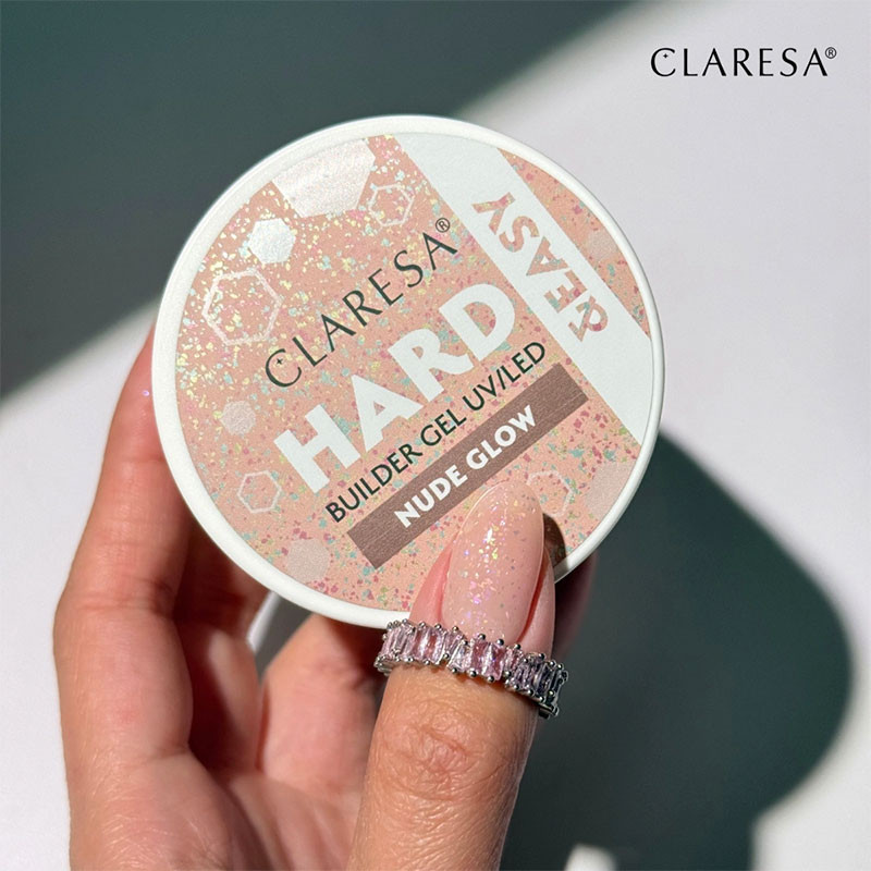 Камуфлирующий строительный гель Claresa Hard & Easy Builder Gel Nude Glow – 45 г